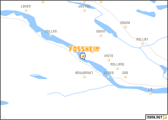 map of Fossheim