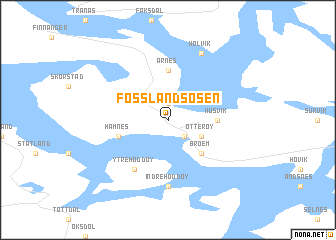 map of Fosslandsosen