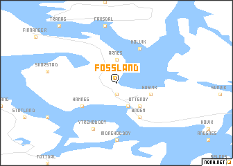 map of Fossland