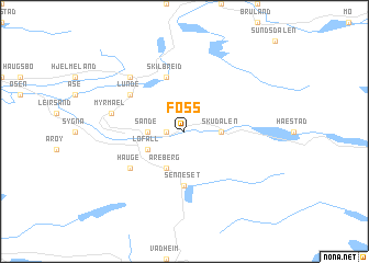 map of Foss