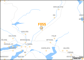 map of Foss