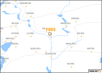 map of Foss