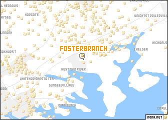 map of Foster Branch