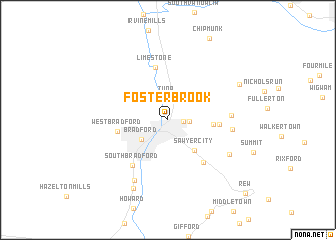 map of Foster Brook