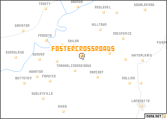 map of Foster Crossroads