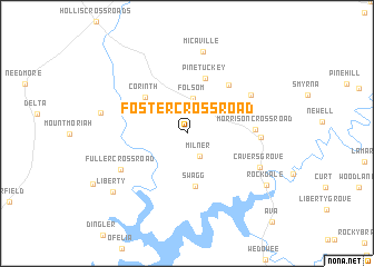 map of Foster Crossroad