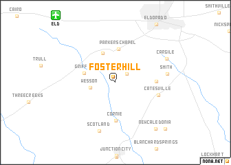 map of Foster Hill