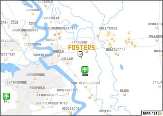 map of Fosters