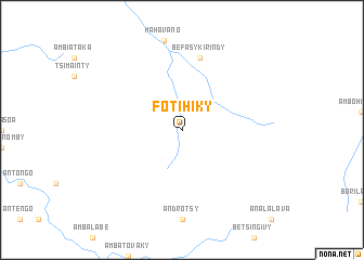 map of Fotihiky