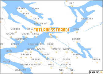 map of Fotlandsstrandi