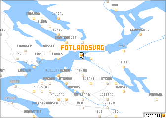 map of Fotlandsvåg