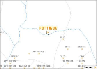 map of Fottigué