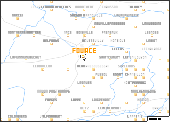 map of Fouacé