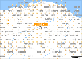 map of Fouache