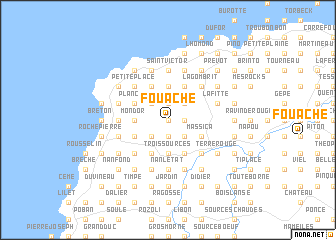 map of Fouache