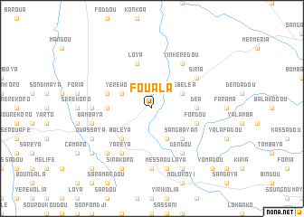 map of Fouala