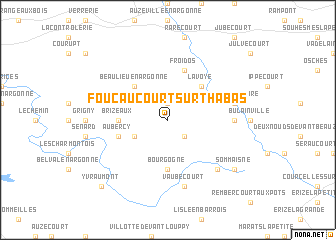 map of Foucaucourt-sur-Thabas