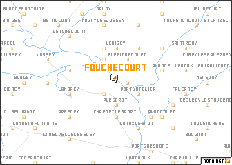 map of Fouchécourt