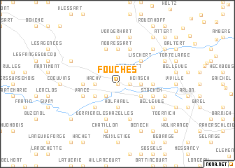 map of Fouches