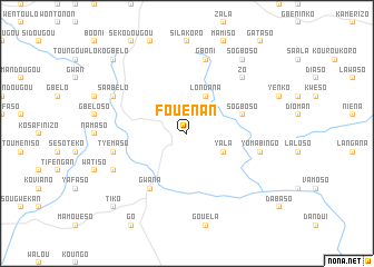 map of Fouénan