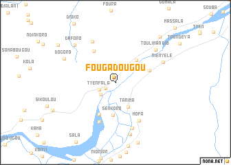 map of Fougadougou