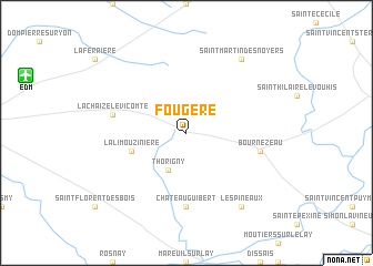 map of Fougeré