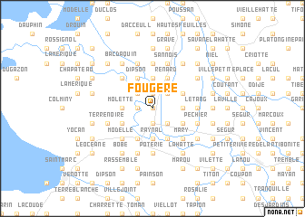 map of Fougère