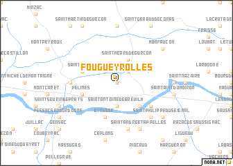 map of Fougueyrolles