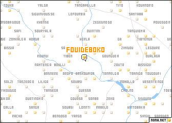 map of Fouidéboko