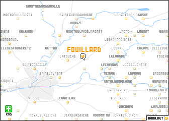 map of Fouillard