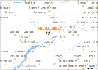 map of Fouillouse