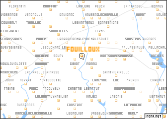 map of Fouilloux