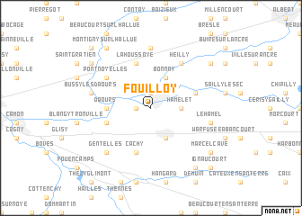 map of Fouilloy