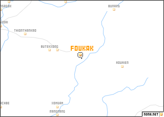 map of Foukak