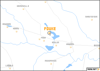 map of Fouke