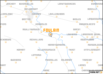 map of Foulain