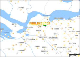 map of Foulakounda