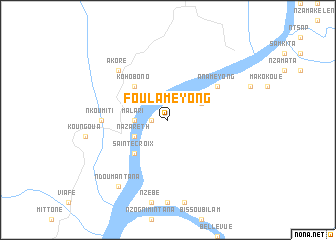map of Foulameyong