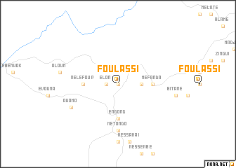 map of Foulassi