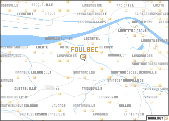 map of Foulbec