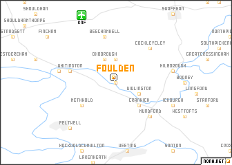 map of Foulden