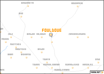 map of Fouldoué