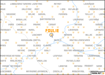 map of Foulie