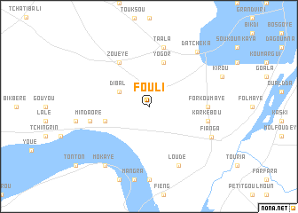 map of Fouli