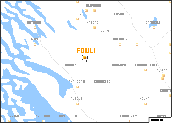 map of Fouli