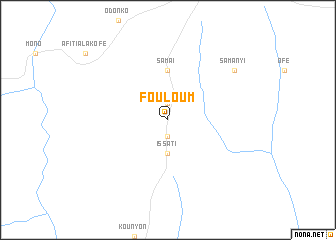 map of Fouloum