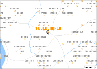 map of Fouloundala