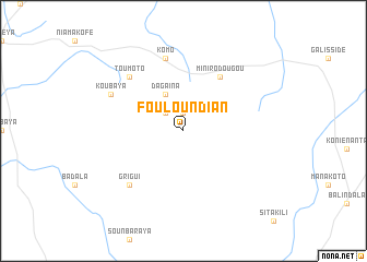 map of Fouloundian