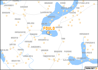 map of Foulo