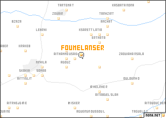 map of Foum el Anser